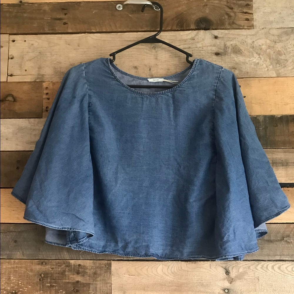 Kimchi Blue UO Flutter Sleeve Top